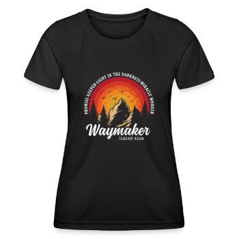 Waymaker Promise Keeper Miracle Worker - Women's Functional T-Shirt - black - Front - AI Model Female 172 light (172cm)