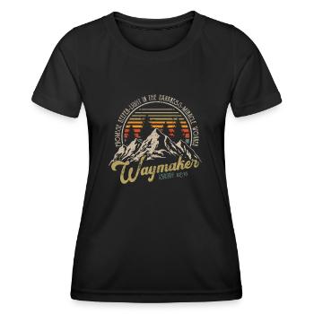 Waymaker Promise Keeper Miracle Worker - Women's Functional T-Shirt - black - Front - AI Model Female 172 light (172cm)