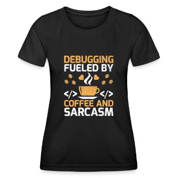 Coffee Coding Programmer Coder Developer Nerd Coff - Women's Functional T-Shirt - black - Front - AI Model Female 172 light (172cm)