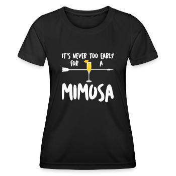Mimosen Brunch Mimosa - Frauen Funktions-T-Shirt - Schwarz - Vorne - AI Model Female 172 light (172cm)