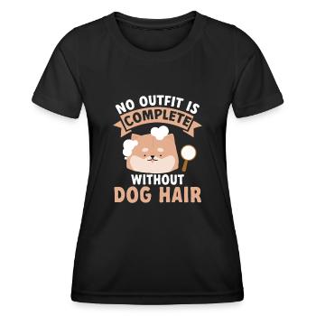Salon de coiffure pour chiens - T-shirt sport Femme - noir - Devant - AI Model Female 172 light (172cm)