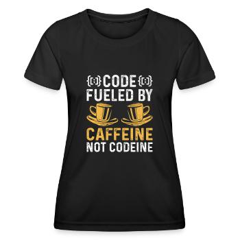 Coffee Coding Programmer Coder Developer Nerd Coff - Women's Functional T-Shirt - black - Front - AI Model Female 172 light (172cm)