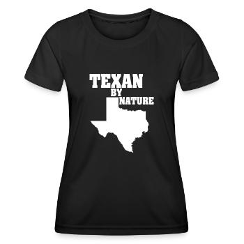 Wildflower Fields Wildflowers Bluebonnet - Women's Functional T-Shirt - black - Front - AI Model Female 172 light (172cm)