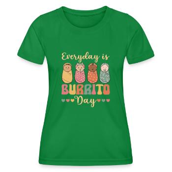 Infirmière Bébé Maternité Infirmière - T-shirt sport Femme - vert - Devant - AI Model Female 172 dark (172cm)