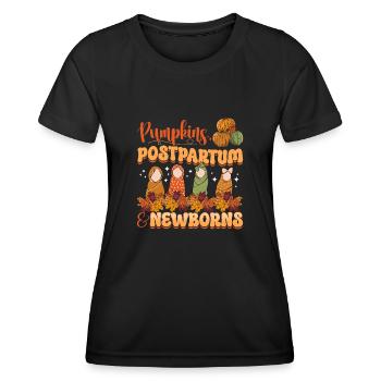 Nurse Baby Maternity Nurse - Women's Functional T-Shirt - black - Front - AI Model Female 172 light (172cm)