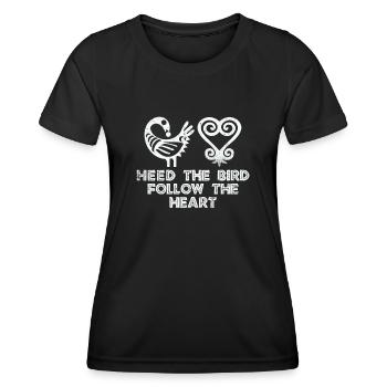 Sankofa Symbol Adinkra Ghana Black - Women's Functional T-Shirt - black - Front - AI Model Female 172 light (172cm)