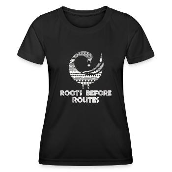 Sankofa Symbol Adinkra Ghana Black - Women's Functional T-Shirt - black - Front - AI Model Female 172 light (172cm)