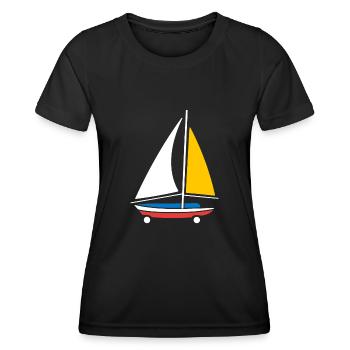 Sand yachting - Women's Functional T-Shirt - black - Front - AI Model Female 172 light (172cm)