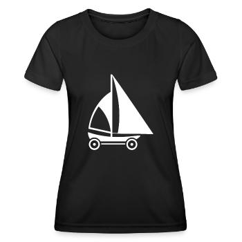 Sand yachting - Women's Functional T-Shirt - black - Front - AI Model Female 172 light (172cm)