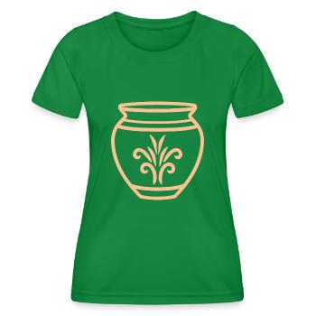 Pottery - Women's Functional T-Shirt - kelly green - Front - AI Model Female 172 dark (172cm)