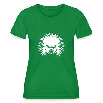 Porc-épic - T-shirt sport Femme - vert - Devant - AI Model Female 172 dark (172cm)