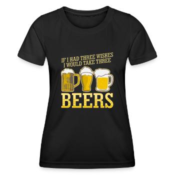 Bière Home Brasserie Brassage de bière artisanale - T-shirt sport Femme - noir - Devant - AI Model Female 172 light (172cm)