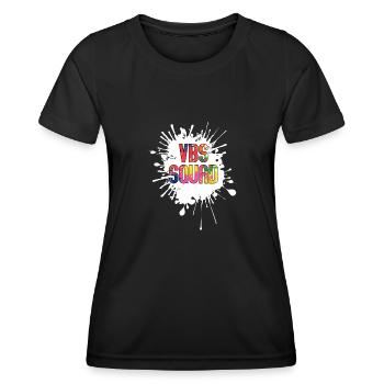 VBS Summer Love Squad Christliche Bibel - Frauen Funktions-T-Shirt - Schwarz - Vorne - AI Model Female 172 light (172cm)