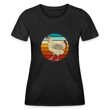 Chicken Hen - Women's Functional T-Shirt - black - Front - AI Model Female 172 light (172cm)