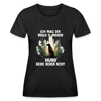 Hunde Sprüche Hundehalter Geschenk Gassi Geschenk - Frauen Funktions-T-Shirt - Schwarz - Vorne - AI Model Female 172 light (172cm)