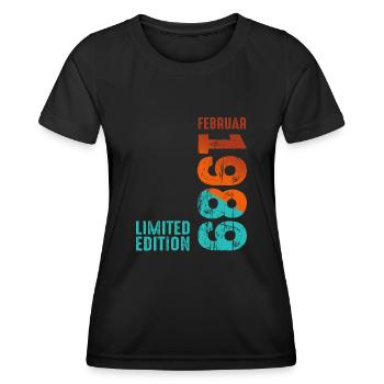 Édition limitée février 1989 légendaire depuis - T-shirt sport Femme - noir - Devant - AI Model Female 172 light (172cm)