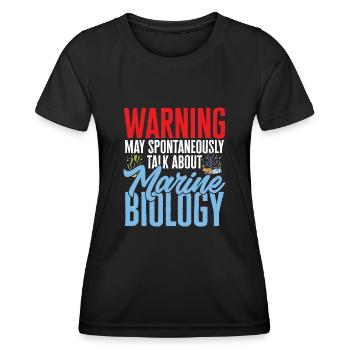 Marine Biology Ocean Marine Biologist - Women's Functional T-Shirt - black - Front - AI Model Female 172 light (172cm)