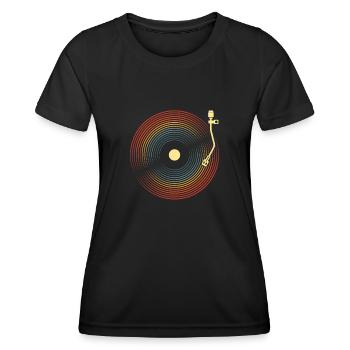Vinyl Record Collector - Women's Functional T-Shirt - black - Front - AI Model Female 172 light (172cm)
