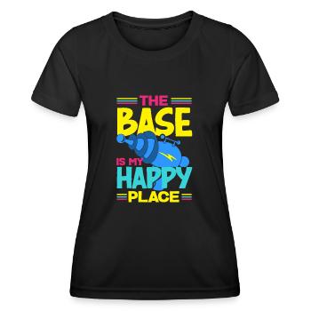 Laser tag d’intérieur tenue de fête laser tag - T-shirt sport Femme - noir - Devant - AI Model Female 172 light (172cm)