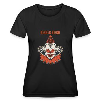 Circus Clown Funny Scary Creep Jester Spooky Joker - Frauen Funktions-T-Shirt - Schwarz - Vorne - AI Model Female 172 light (172cm)