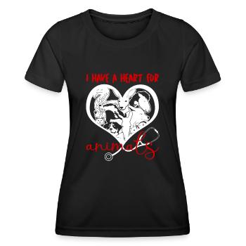Vétérinaire vétérinaire vétérinaire - T-shirt sport Femme - noir - Devant - AI Model Female 172 light (172cm)