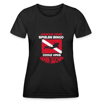 Leaf Peeping Squad Autumn Leaf Peeper - T-shirt sport Femme - noir - Devant - AI Model Female 172 light (172cm)