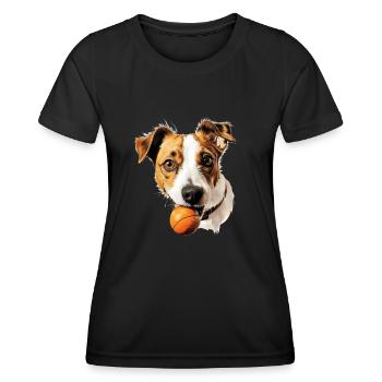 Cute Jack Russell dog T for dog owners Jack - Women's Functional T-Shirt - black - Front - AI Model Female 172 light (172cm)