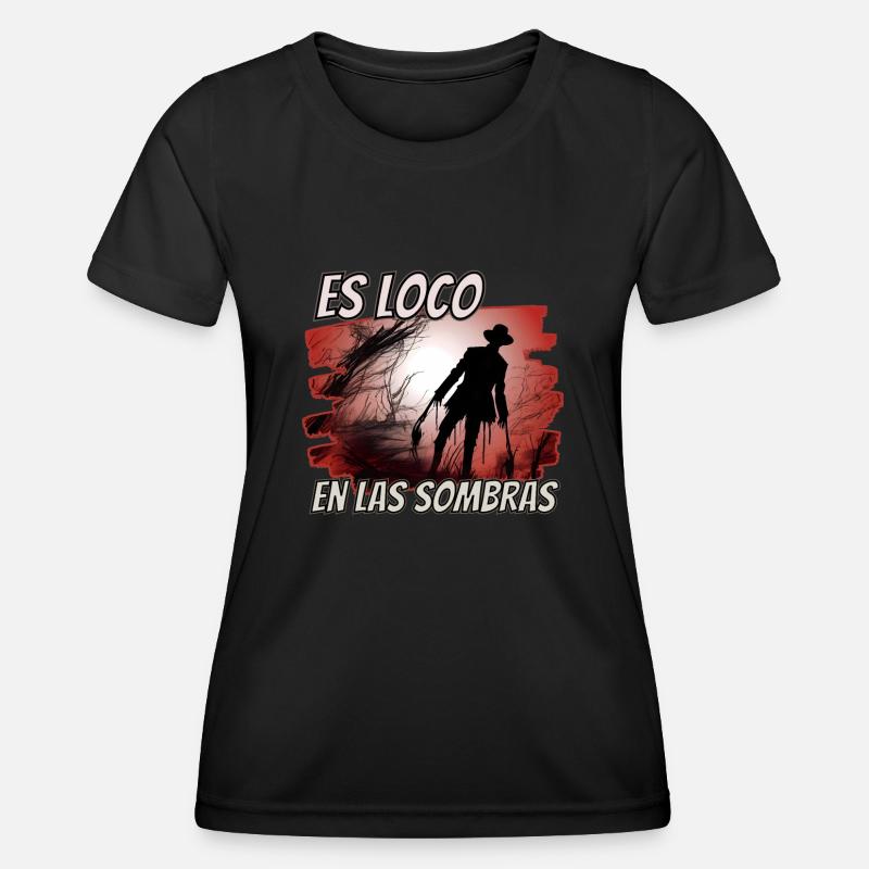 crazy in the shadows - Women's Functional T-Shirt - black