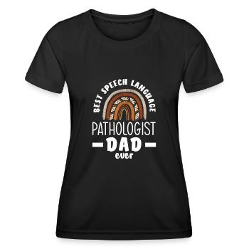 Orthophoniste, orthophoniste, orthophoniste - T-shirt sport Femme - noir - Devant - AI Model Female 172 light (172cm)