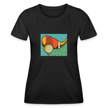 Golf Golfeurs Golfeurs - T-shirt sport Femme - noir - Devant - AI Model Female 172 light (172cm)