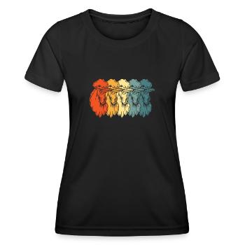 Chicken Hen - Women's Functional T-Shirt - black - Front - AI Model Female 172 light (172cm)