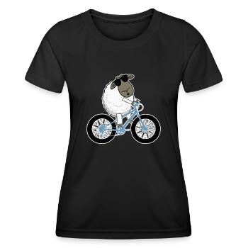 Fatbike Mouton Fat Bike - T-shirt sport Femme - noir - Devant - AI Model Female 172 light (172cm)