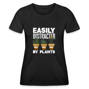 Gärtnerin Gärtner Garten Hobbygärtner Pflanzen - Frauen Funktions-T-Shirt - Schwarz - Vorne - AI Model Female 172 light (172cm)