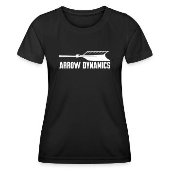Archery Bow Shooting - Frauen Funktions-T-Shirt - Schwarz - Vorne - AI Model Female 172 light (172cm)