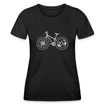 Fatbike Fat Bike d’extérieur - T-shirt sport Femme - noir - Devant - AI Model Female 172 light (172cm)