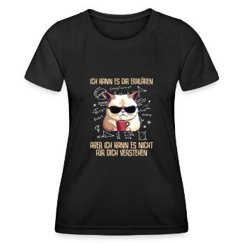 Je ne peux pas le comprendre pour vous Mathématiques - T-shirt sport Femme - noir - Devant - AI Model Female 172 light (172cm)