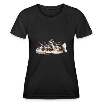 Infanterie de ligne 17-18e siècle Infanterie - T-shirt sport Femme - noir - Devant - AI Model Female 172 light (172cm)