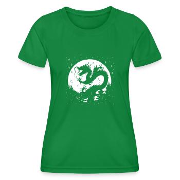 Jahr Des Drachen 2024 - Frauen Funktions-T-Shirt - Kelly Green - Vorne - AI Model Female 172 dark (172cm)