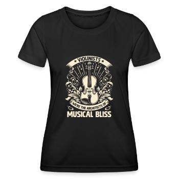 Geiger Wir sind die Architekten von Musical Bliss V - Frauen Funktions-T-Shirt - Schwarz - Vorne - AI Model Female 172 light (172cm)