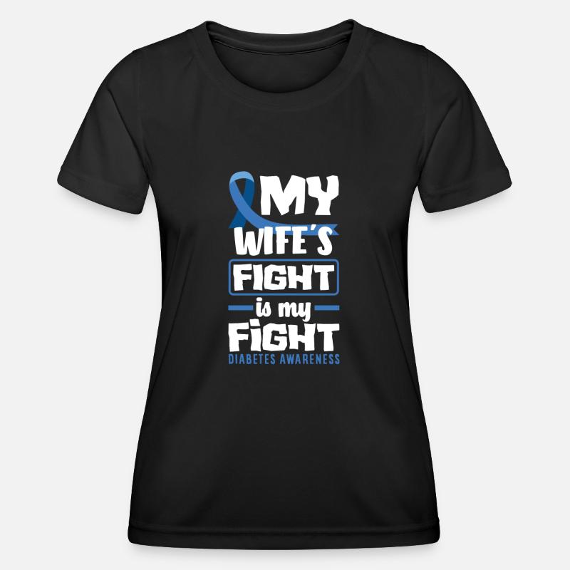 T1D Diabetes Type 1 Diabetic Gift - Women's Functional T-Shirt - black