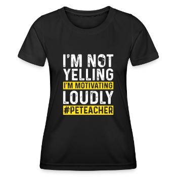 Physical Education Teacher Physical Education Teacher - Women's Functional T-Shirt - black - Front - AI Model Female 172 light (172cm)