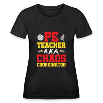 Physical Education Teacher Physical Education Teacher - Women's Functional T-Shirt - black - Front - AI Model Female 172 light (172cm)
