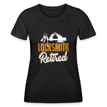 Locksmith Retired Locksmith - Women's Functional T-Shirt - black - Front - AI Model Female 172 light (172cm)