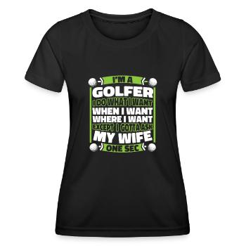 Golf Golfeurs Golfeurs - T-shirt sport Femme - noir - Devant - AI Model Female 172 light (172cm)