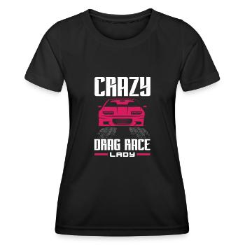 Lustiges Autorennen Auto Rennen Geschenk - Frauen Funktions-T-Shirt - Schwarz - Vorne - AI Model Female 172 light (172cm)