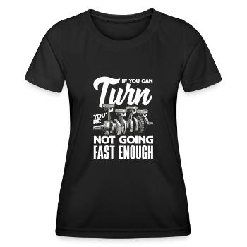 Lustiges Autorennen Auto Rennen Geschenk - Frauen Funktions-T-Shirt - Schwarz - Vorne - AI Model Female 172 light (172cm)