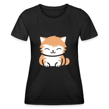 Baby-Katze - Frauen Funktions-T-Shirt - Schwarz - Vorne - AI Model Female 172 light (172cm)