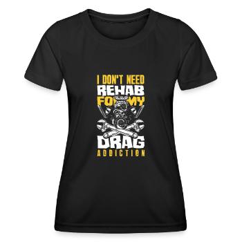 Lustiges Autorennen Auto Rennen Geschenk - Frauen Funktions-T-Shirt - Schwarz - Vorne - AI Model Female 172 light (172cm)