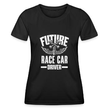 Lustiges Autorennen Auto Rennen Geschenk - Frauen Funktions-T-Shirt - Schwarz - Vorne - AI Model Female 172 light (172cm)
