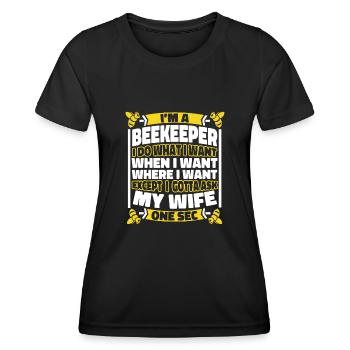 Beekeeper Beekeeper - Women's Functional T-Shirt - black - Front - AI Model Female 172 light (172cm)
